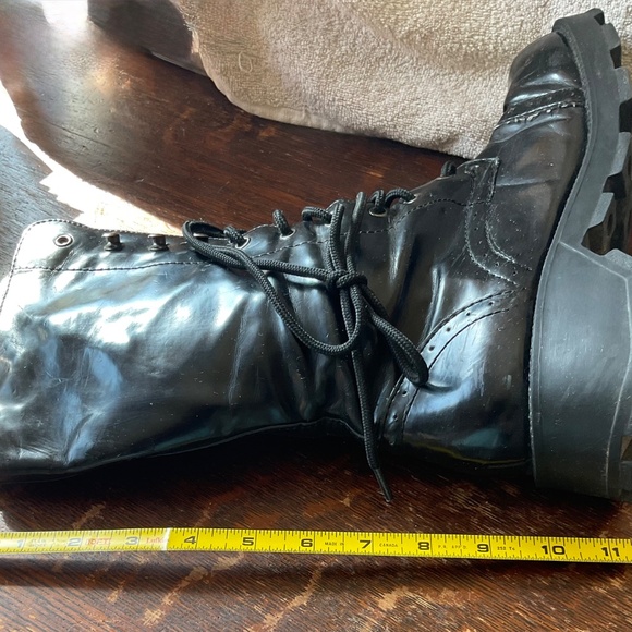 COMBAT BLACK BOOTS USED UNISEX SIZE 8.5 by EXPELLED - Picture 9 of 13